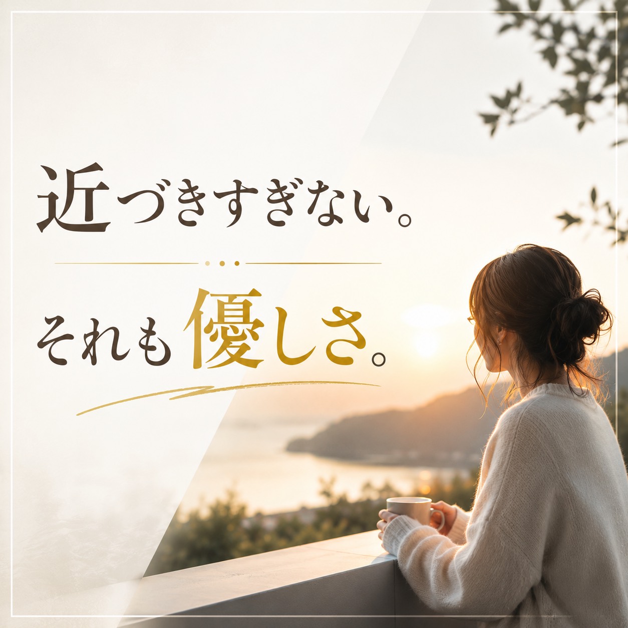 近づきすぎないことが、心を守る